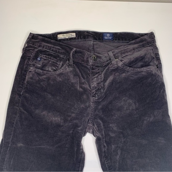 AG The Stevie Slim Straight Brown Corduroy Pants Brown 27R - Picture 2 of 12